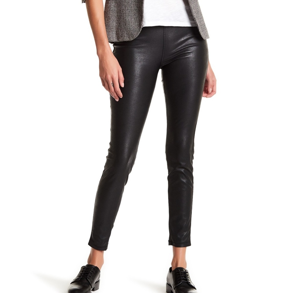 Faux Leather Pull-On Leggings
